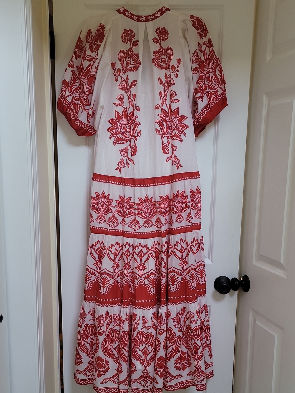 FARM Rio Off-white Boho Garden Short Sleeve Midi Dress - Picture 7 of 13